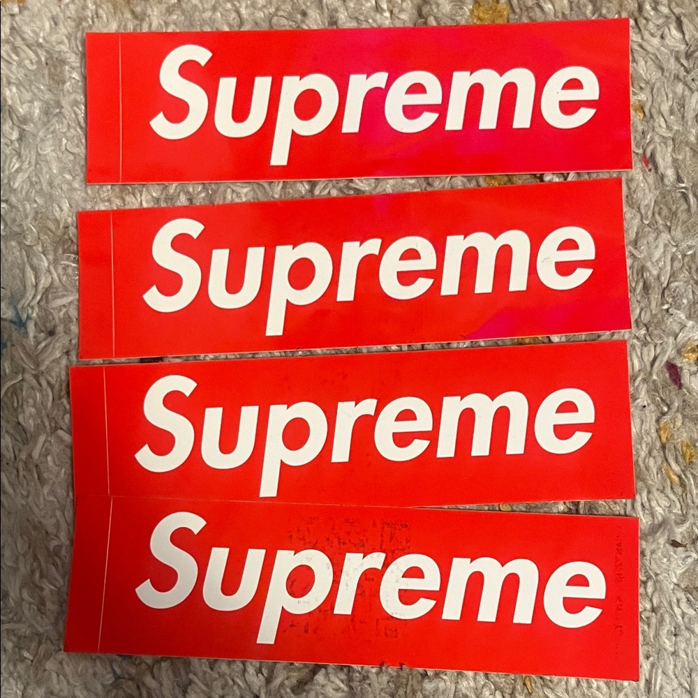 Supreme Bold Red Sticker Collection